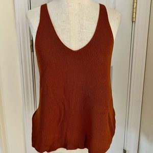 Forever 21 Rust colored rubbed tank